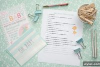 Printable Baby Shower Photo Checklist PDF