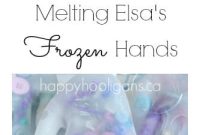 Melt Elsa’s Frozen Hands: Preschool Sensory Science Experiment