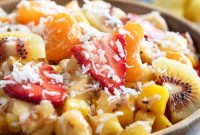 Tropical Fruit Salad Recipe with Mango, Pineapple and Mint