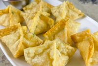 Crispy Crab Rangoon with Sweet Chili Dipping Sauce