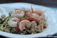 Lemon Roasted Shrimp with Mediterranean Veggie Couscous