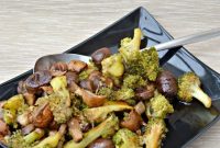 Turn Leftover Broccoli into a Chestnut and Mushroom Bake