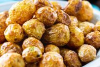 Crispy Air Fryer Baby Potatoes with Garlic and Herbs