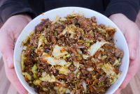 Ground Beef Egg Roll Bowl Recipe