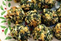Garlic-Parmesan Baked Spinach Balls Recipe