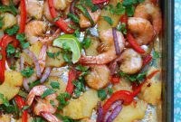 Sheet Pan Pineapple Shrimp Recipe