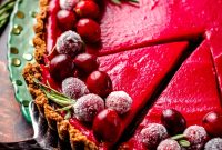 Silky Cranberry Curd Tart Recipe with Buttery Crust