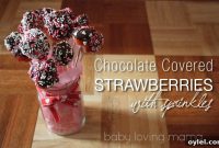 Chocolate Covered Strawberry Bouquet for Valentine’s Day