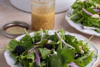 Spinach and Arugula Salad with Honey-Dijon Vinaigrette Recipe