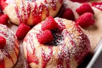 Fluffy Raspberry Buns Recipe
