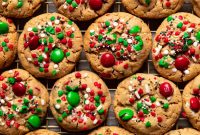 Christmas Monster Cookies Recipe with M&Ms