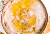 Creamy White Bean Dip Recipe with Garlic and Lemon