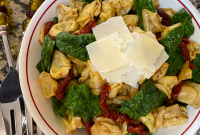 Tuscan Tortellini Salad Recipe with Sun-Dried Tomatoes and Basil