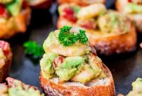 Garlic Prawn and Avocado Crostini Recipe