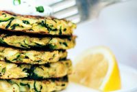 Crispy Zucchini Fritters with Lemon Dill Yogurt Sauce