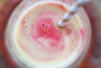 Pink Raspberry Pineapple Smoothie with Rose Water