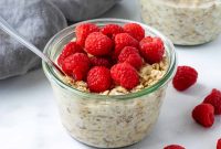 Creamy Raspberry Overnight Oats Recipe