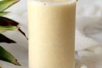 Creamy Tropical Vegan Banana and Pineapple Smoothie
