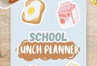 Free Printable Back-to-School Lunch Planner for Kids