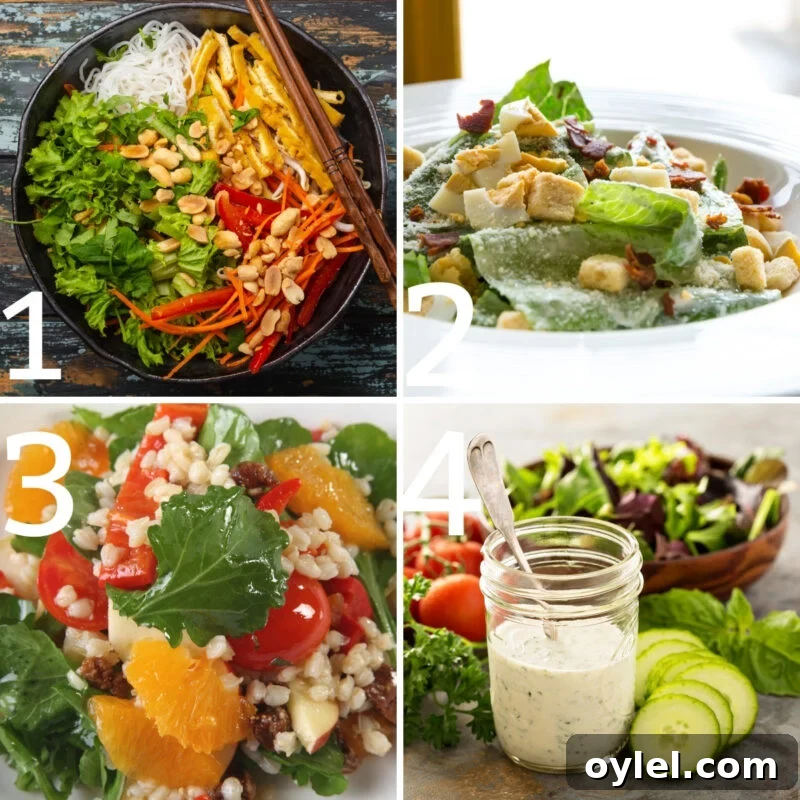 low calorie salad dressings 1-4