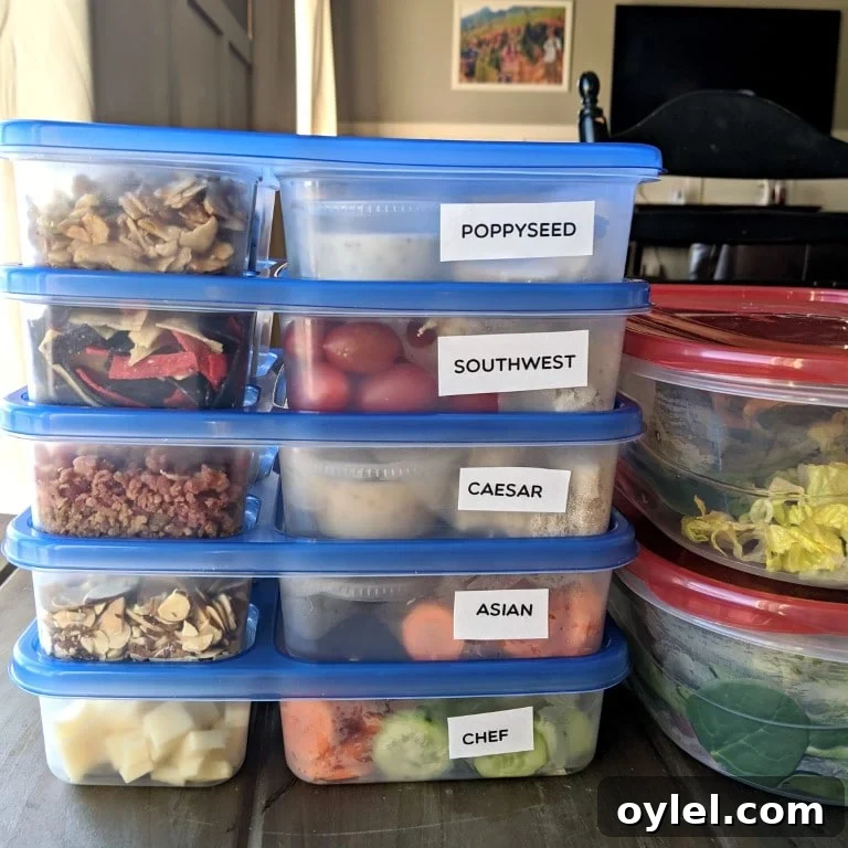salad kits made from home