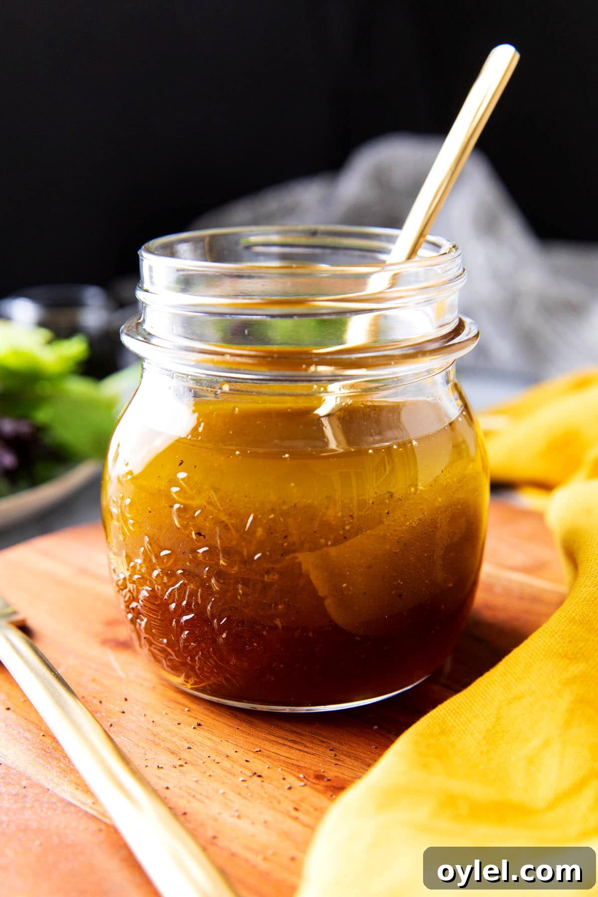 Maple Vinaigrette Recipe for Salads 6 This dijon salad dressing recipe is served with fresh salad greens and shaken until emulsified before serving.
