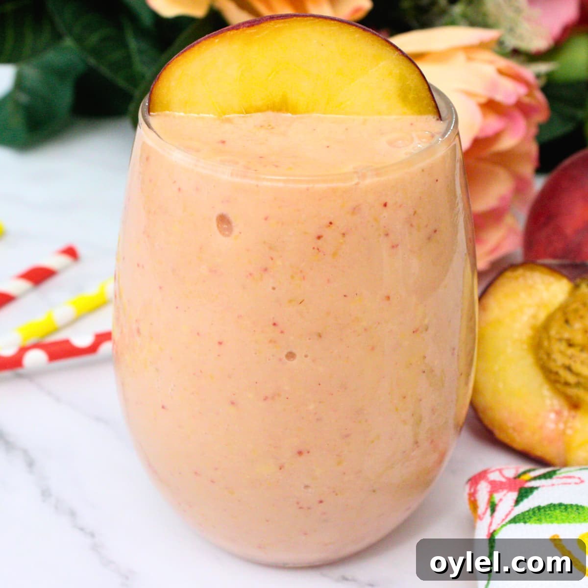 peach strawberry mango smoothie recipe dinners done quick featured image
