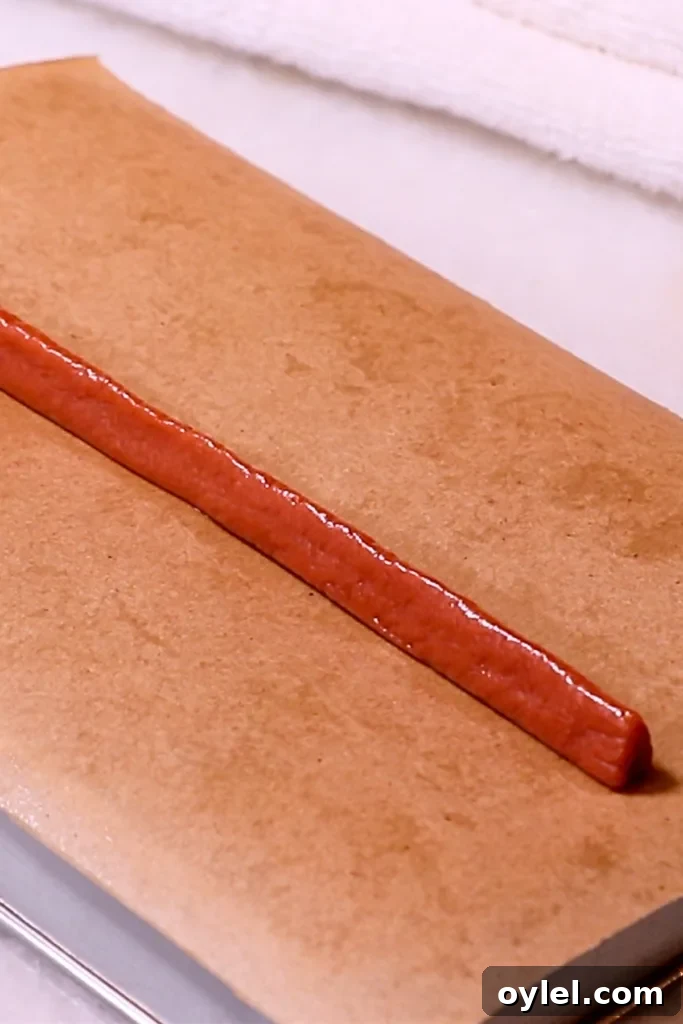 Slice-and-Bake Christmas Cookie Recipe: Tree, Reindeer, Gift Box 10 shaping reindeer ears with brown cookie dough
