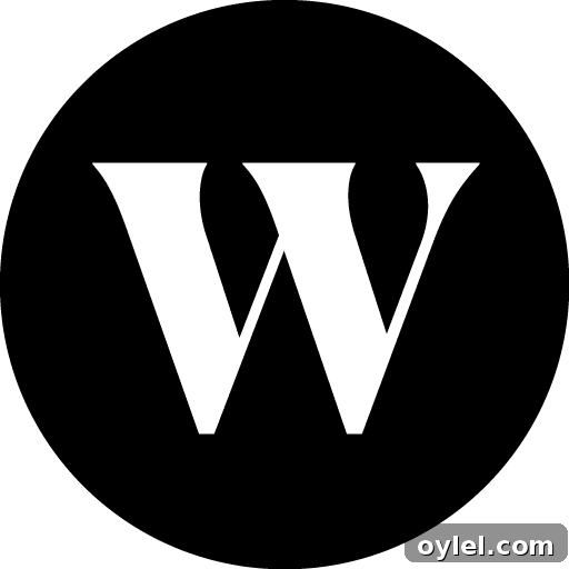 Black circle with white W.