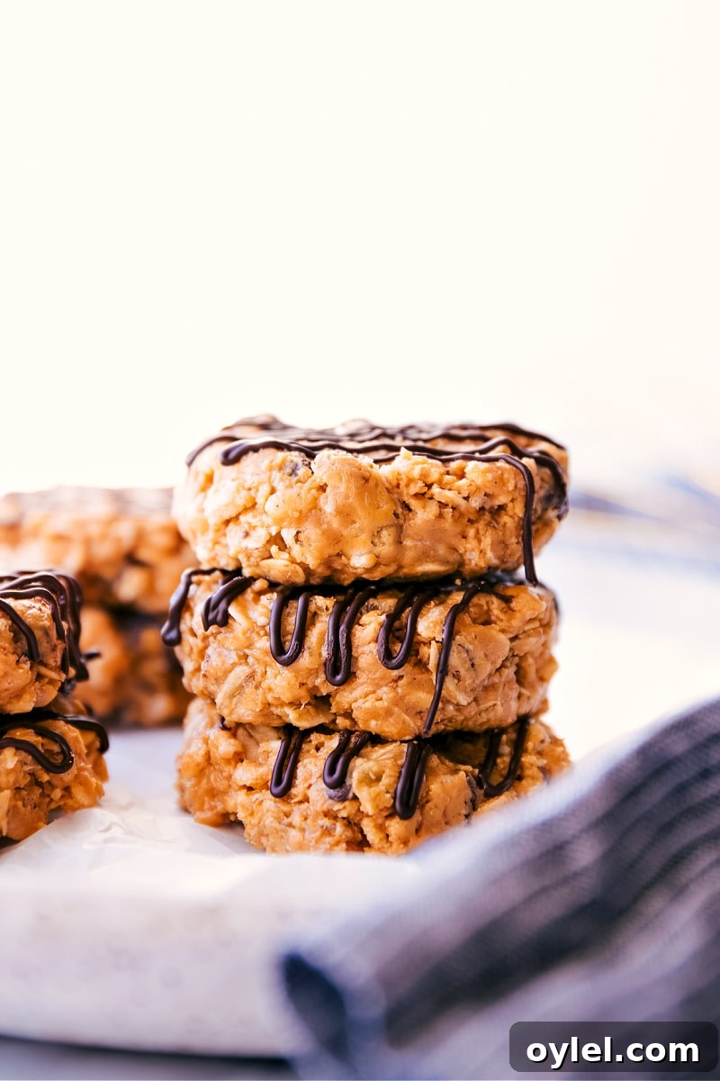 No-Bake Healthy Breakfast Cookies plated