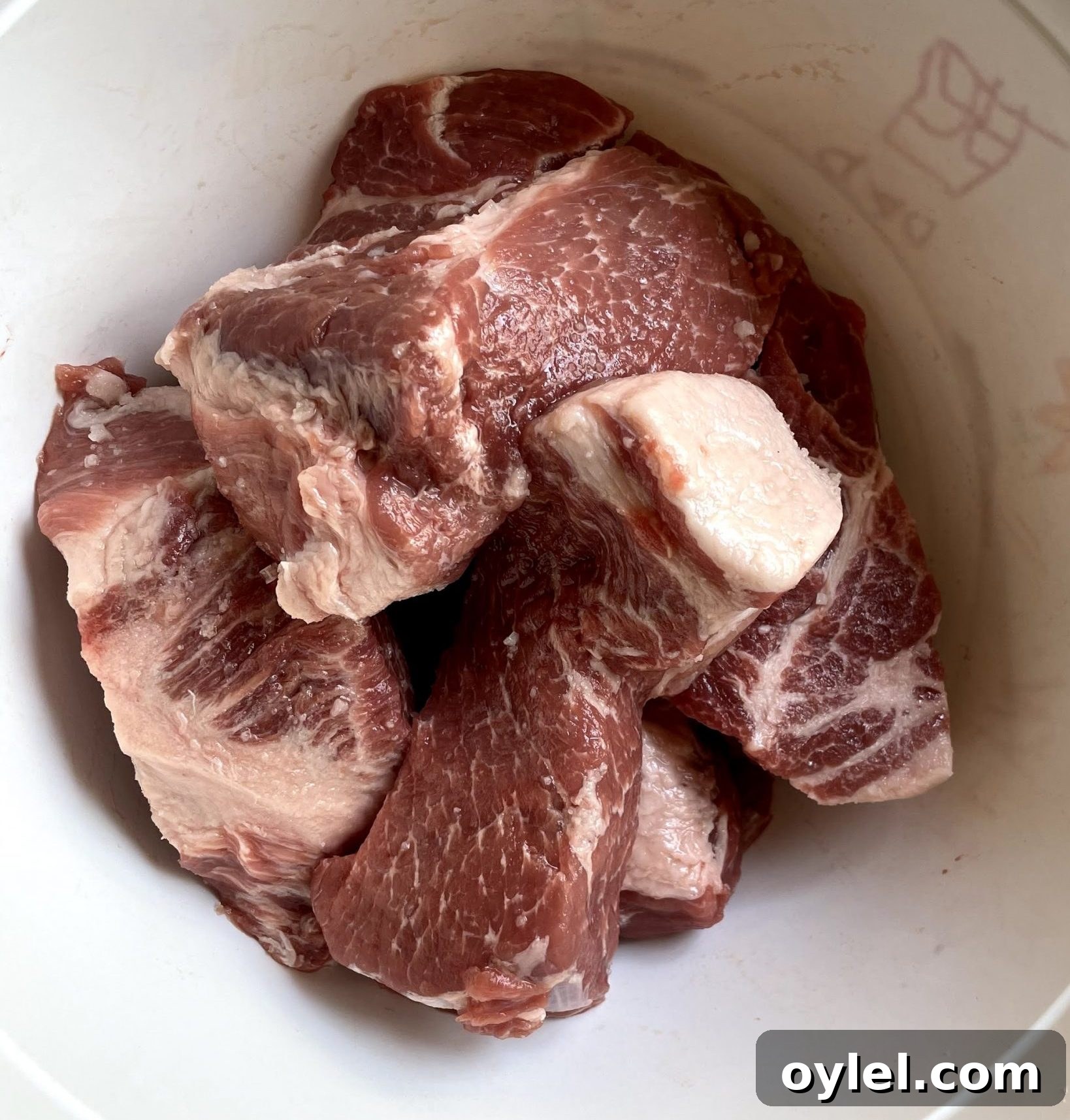 Pork chunks