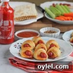 Sriracha Honey Lime Pigs in a Blanket