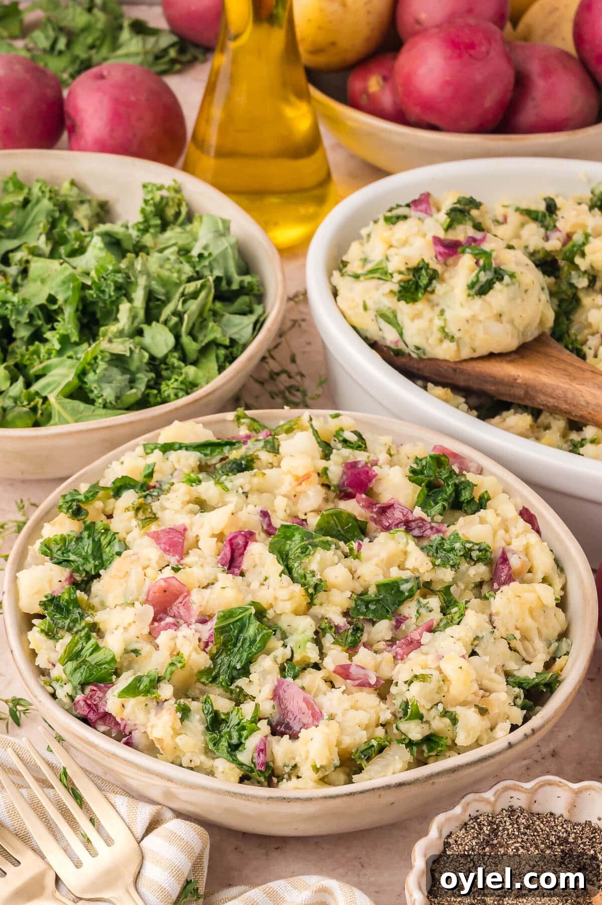 The recipe in a bowl.