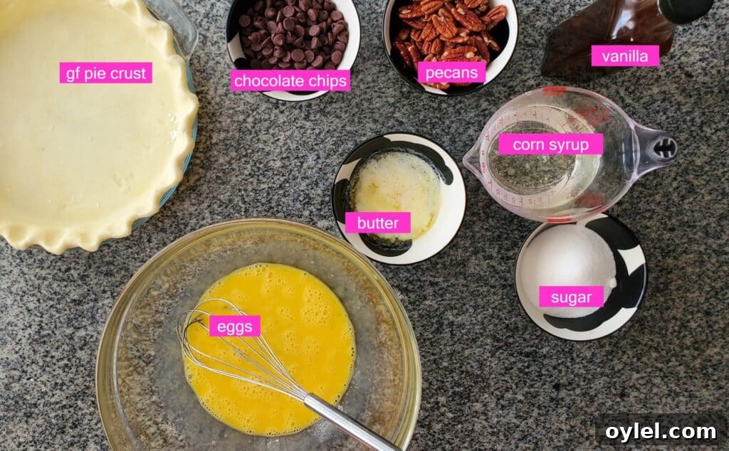 ingredients measured out and in bowls on granite countertop.