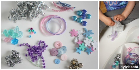 Melt Elsa's Frozen Hands: Preschool Sensory Science Experiment 4 odds and ends for frozen activity