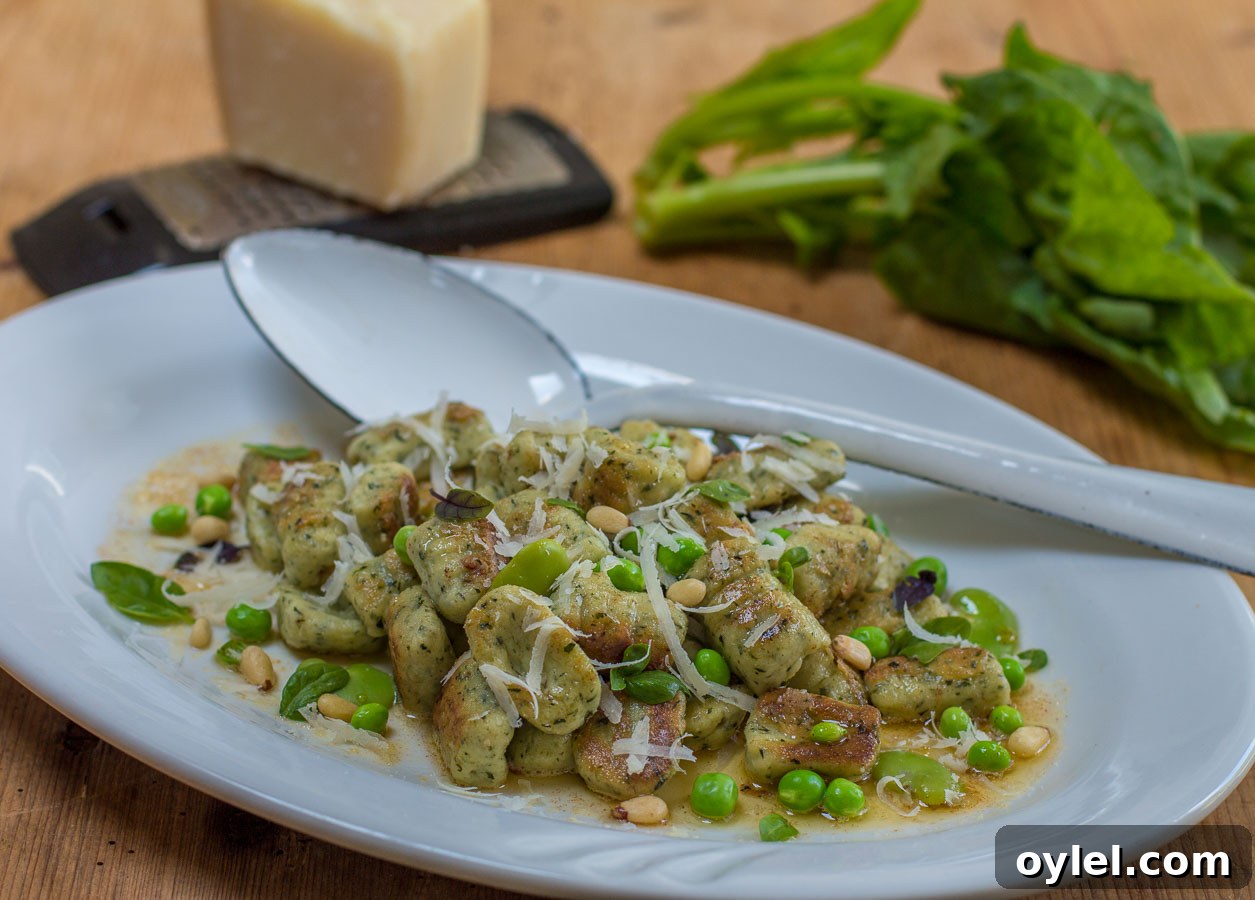 20 Spring Recipes to Brighten Your Table 5 Gluten-Free Ricotta & Spinach Gnocchi on a vintage white platter