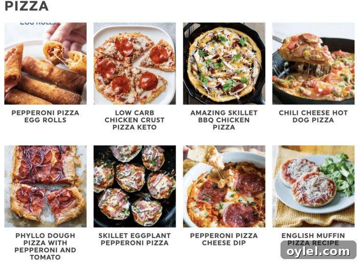 Easy pizza recipes collage
