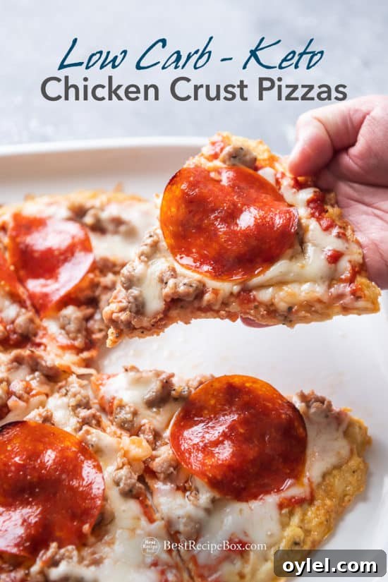 Chicken Crust Pizza slice 
