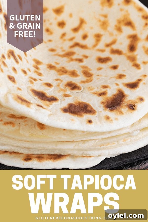 Soft Grain-Free Tapioca Wrap Recipe 9 These easy, cheesy grain free soft tapioca wraps are made with simple gluten free pantry ingredients—plus they stay flexible even when they’re cold and freeze beautifully.