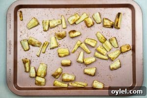 Roasted parsnips