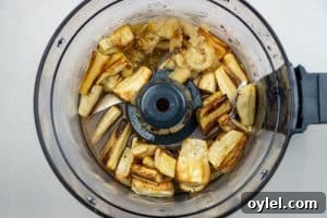 Adding ingredients to the food processor