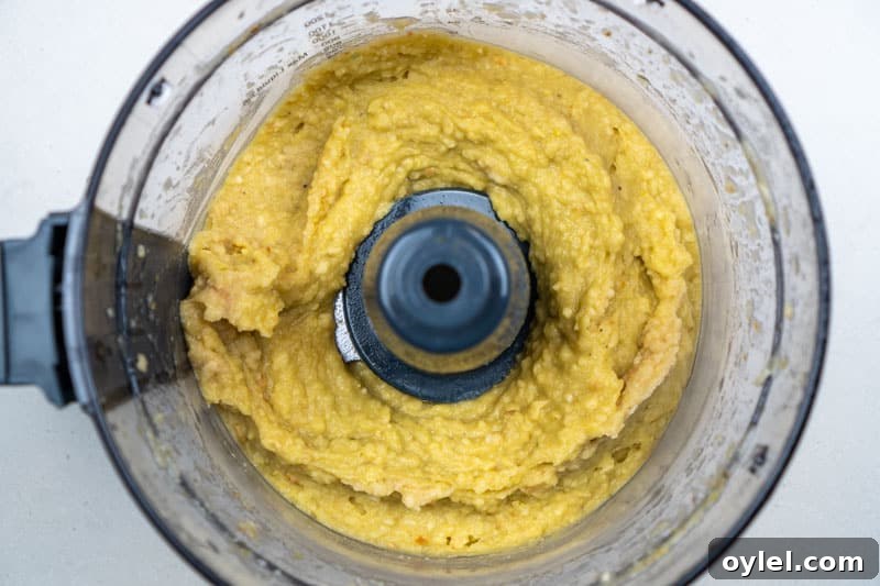 Parsnip puree ready to serve