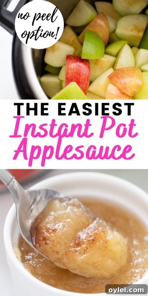 Instant Pot Applesauce text overlay image