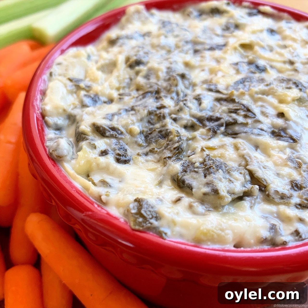Spinach artichoke dip is served as a shared appetizer at restaurants, potlucks, and sports gatherings. This low-carb slow cooker or Instant Pot version will please any crowd!