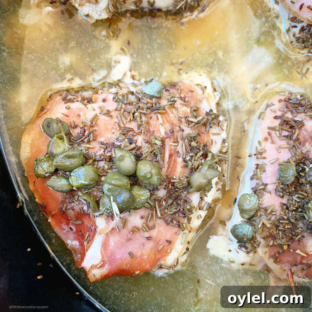 This chicken saltimbocca recipe is not only easy but full of flavor. Made in the slow cooker with a few simple ingredients, this recipe is low-carb, paleo, and whole30.
