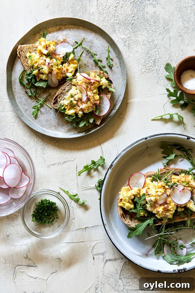Creamy Breakfast Egg Salad with Chives 3 Breakfast Egg Salad_Bakers Royale