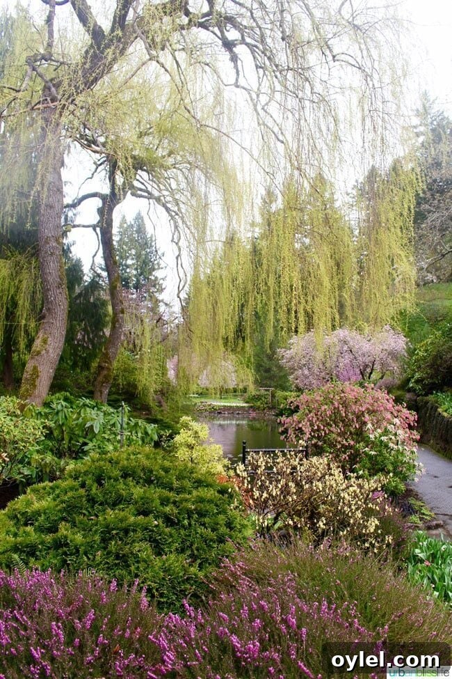 Butchart Gardens lake