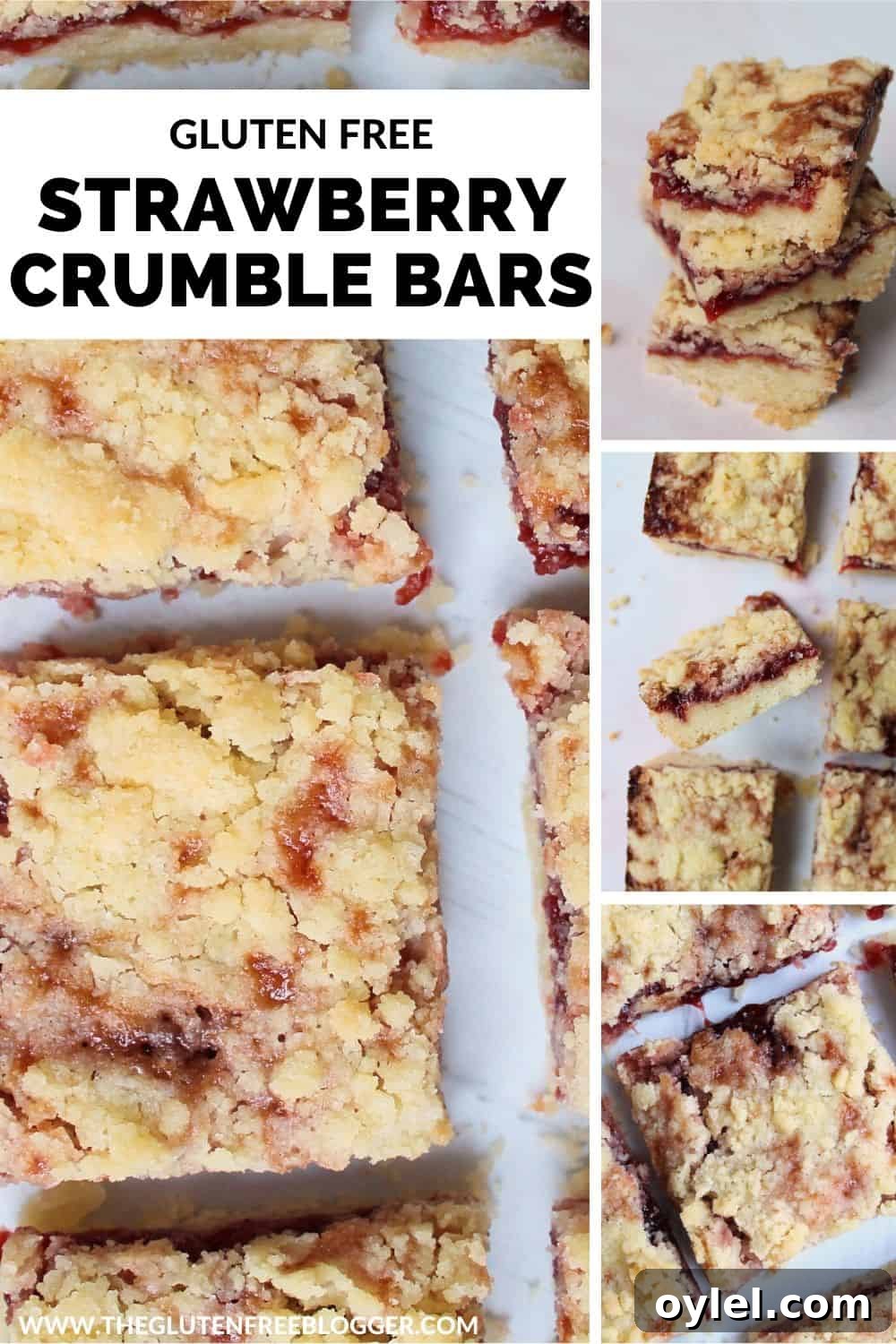 Gluten-Free Strawberry Crumble Bars Recipe 2 Gluten free strawberry crumble bars baking