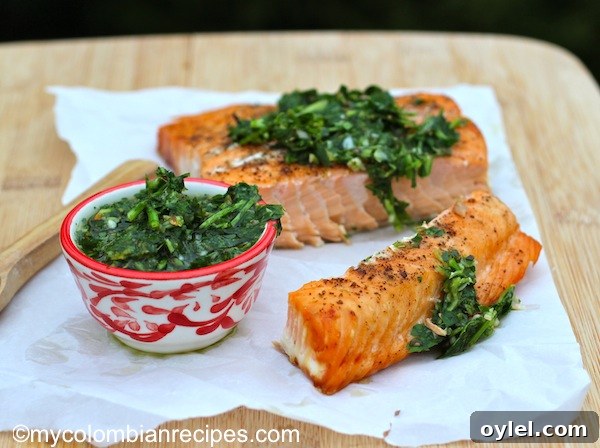 Salmon with Chimichurri Sauce Recipe