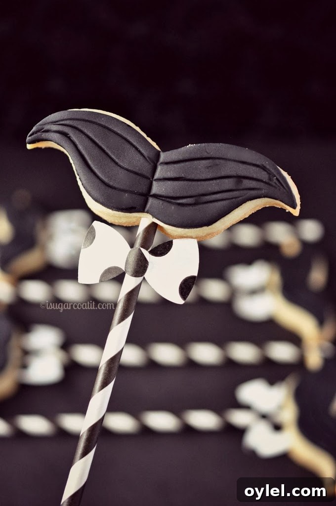 Movember Moustache Cookie Pops